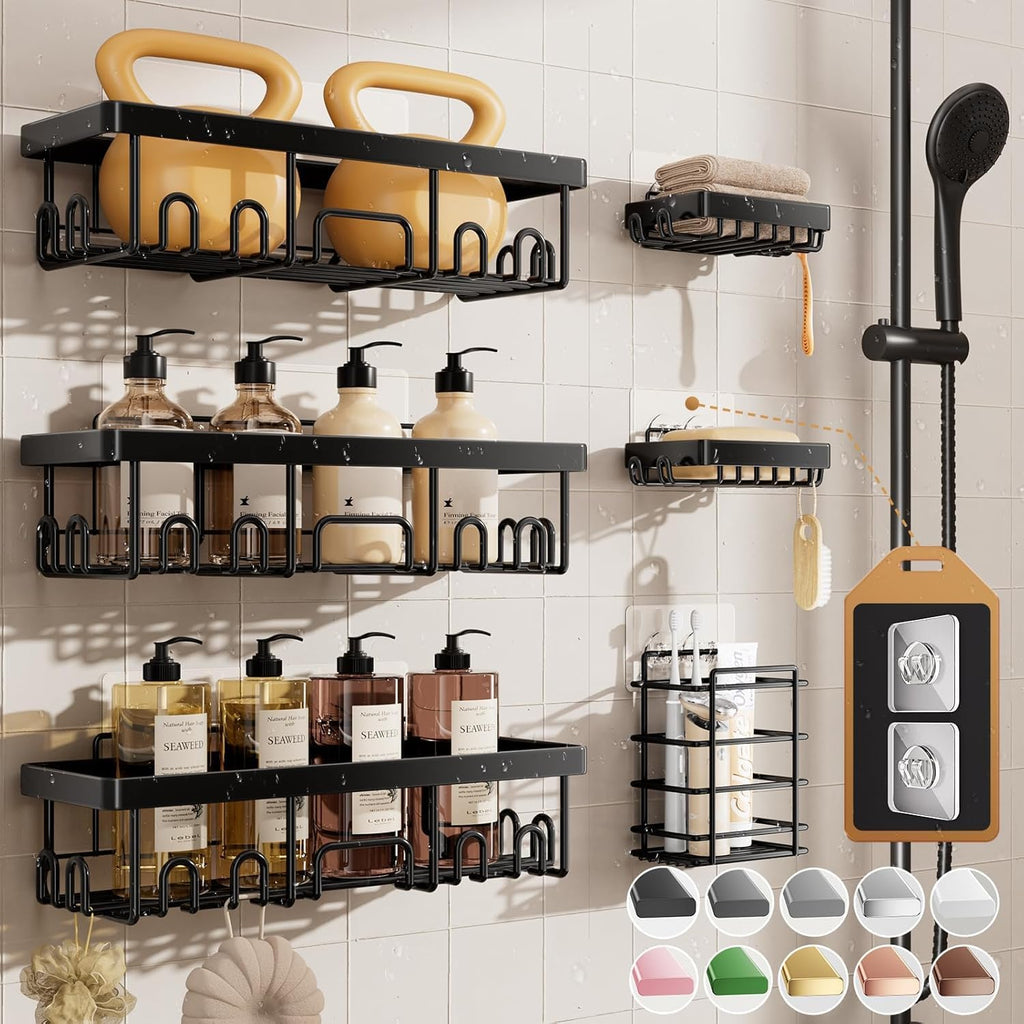The Shower System™ — Complete 6-Piece Organizer Set