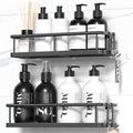Corner Caddy Duo — No-Drill Corner Shower Shelves (2-Pack)