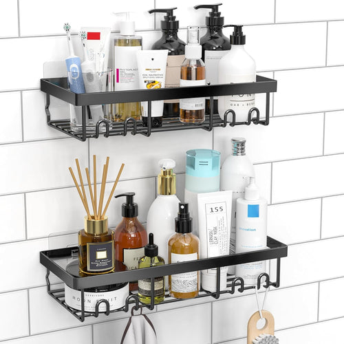 Corner Caddy Duo — No-Drill Corner Shower Shelves (2-Pack)